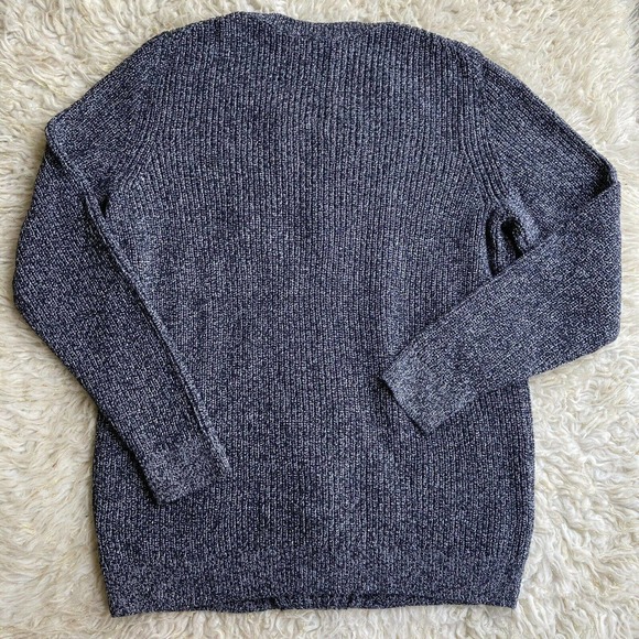 Talbots Woman Sz X Sweater Knotted Front Cable Knit Blue Plus Size Casual New 0X - Picture 3 of 7